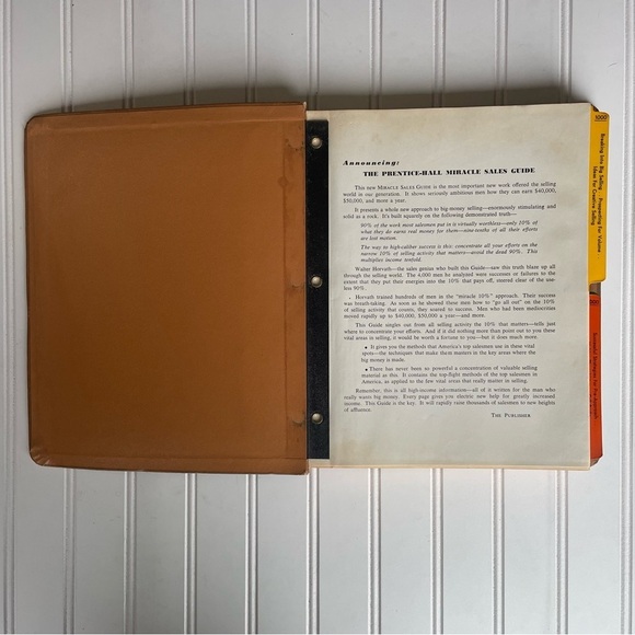 Prentice Hall Miracle Sales Guide by Prentice Hall 1963 Vintage Book - Picture 4 of 12